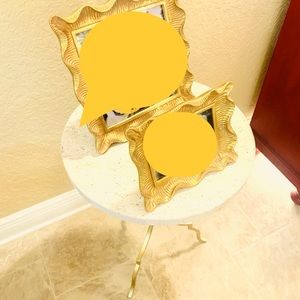 Aerin gold scalloped gallery frames!